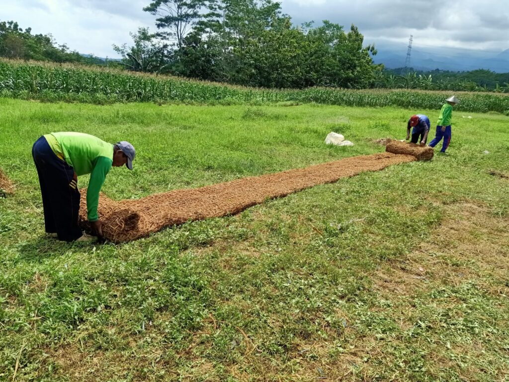 cocomesh dan vegetasi penutup tanah