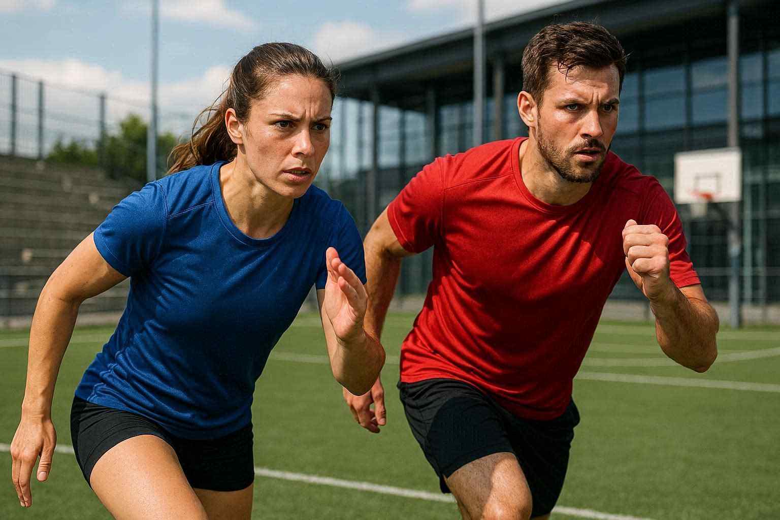 atlet mengenakan bahan dryfit untuk olahraga yang ringan dan nyaman saat latihan