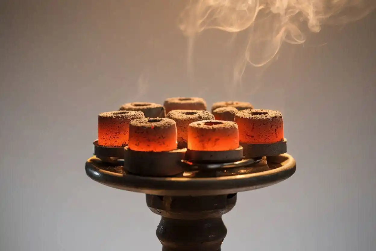 long duration burning hookah coals for hookah with stable heat and long lasting performance