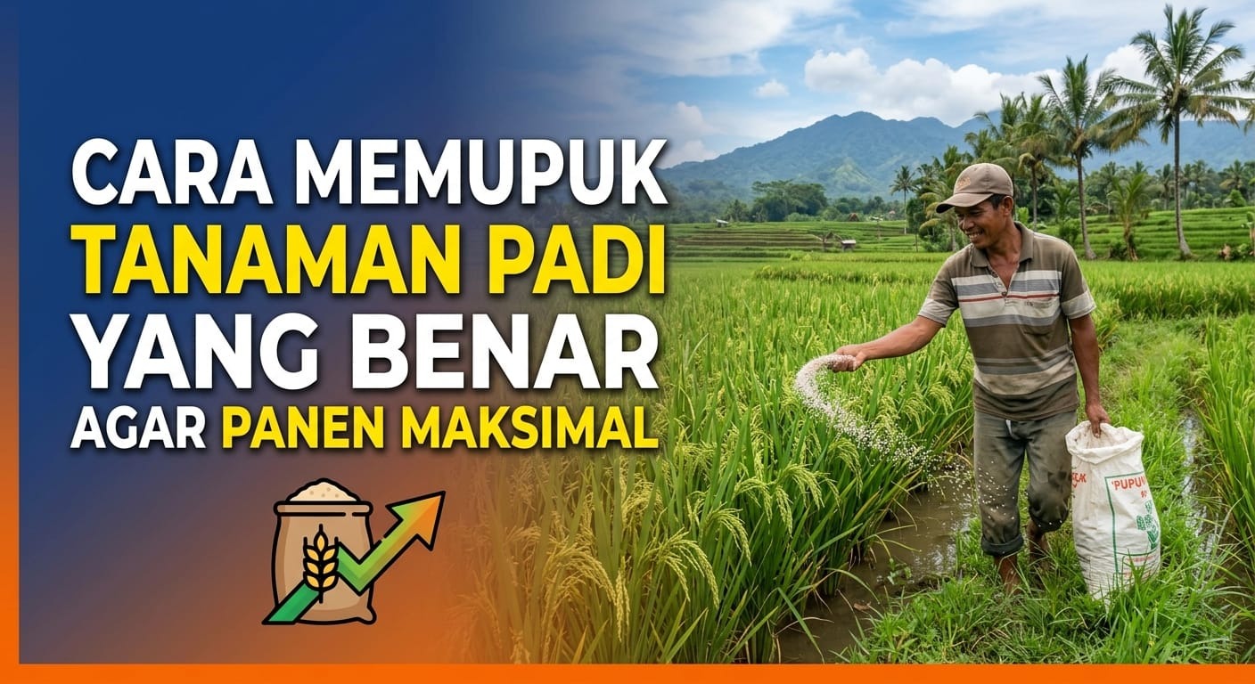 Cara Memupuk Tanaman Padi yang Benar agar Panen Maksimal