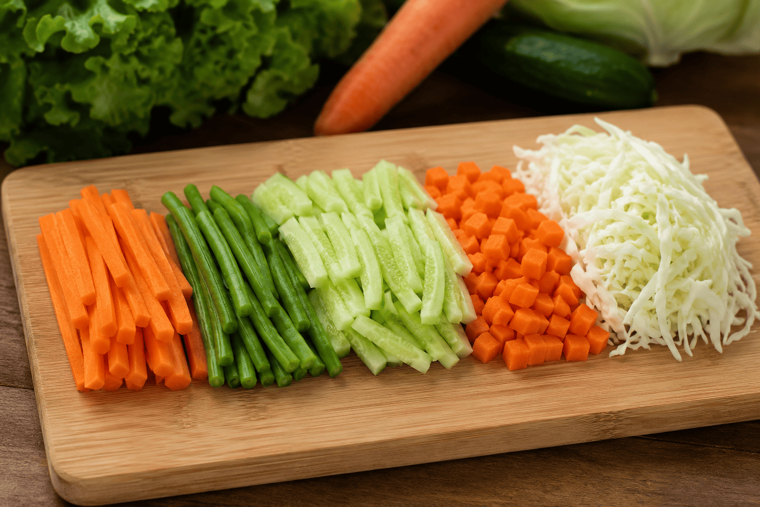 cara potong sayur biar bentuknya rapi