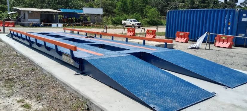 permukaan yang cocok untuk timbangan truk portable