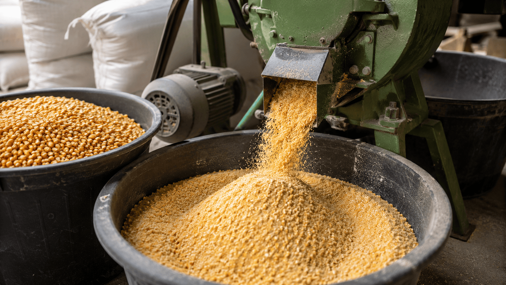 cara menggiling jagung untuk pakan