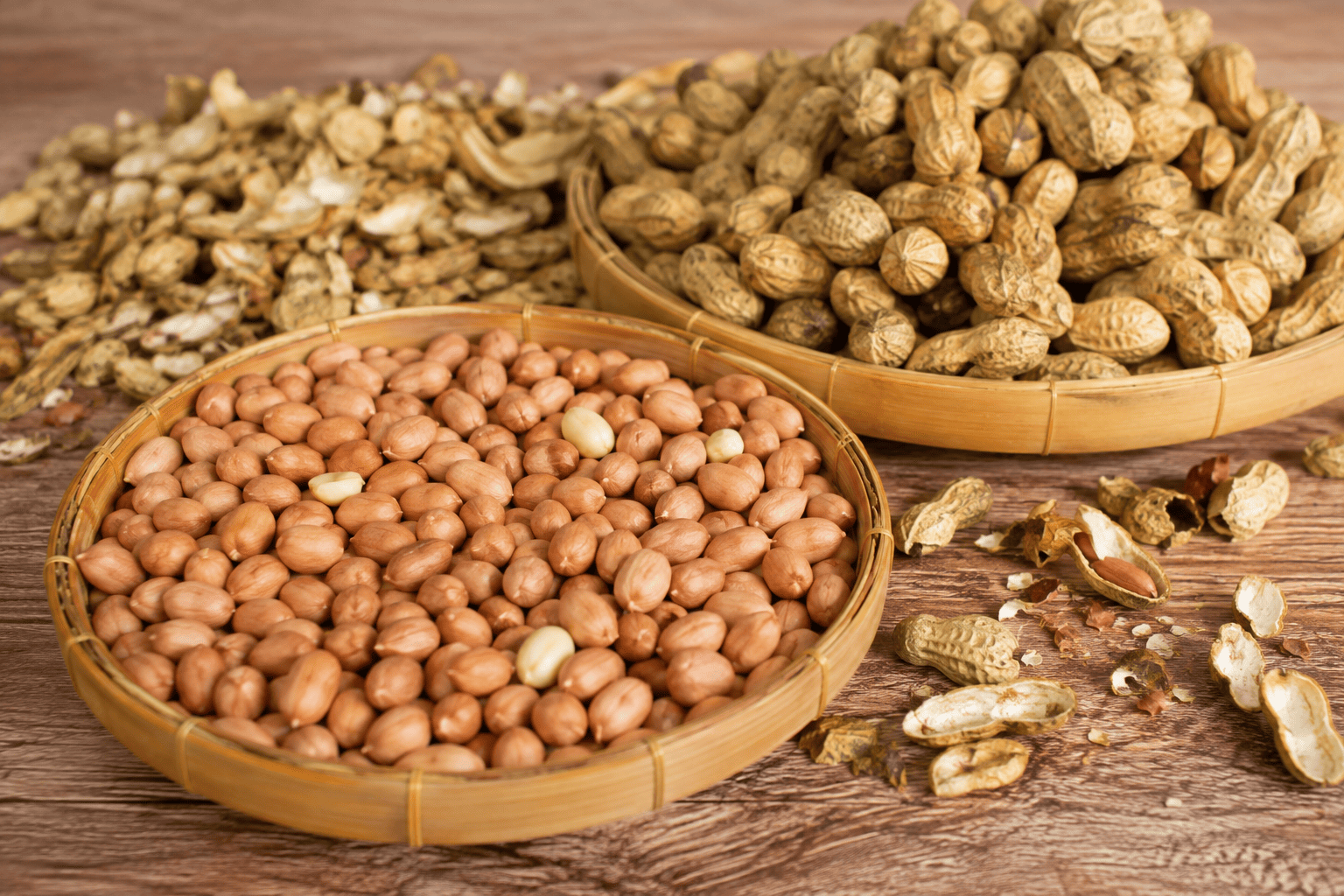 hasil kupasan kacang tanah bersih